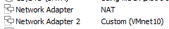 VM network adapter config