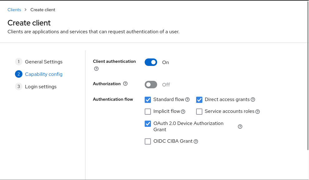 Choosing OIDC client type
